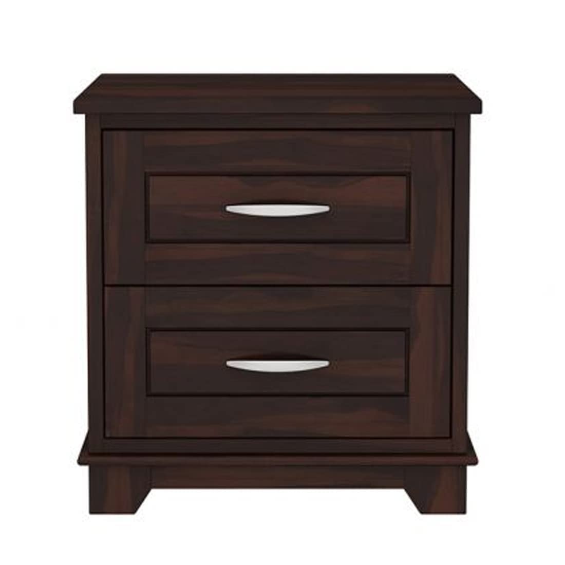 Woodmarwar Sheesham Wood Bedside Table for Bedroom | Solid Pure Wooden Bed Side Nightstand End Table with 2 Drawer Storage for Home & Bed Room