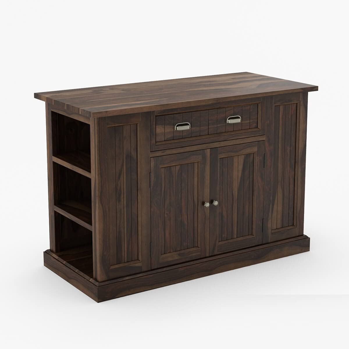 Woodmarwar Solid Sheesham Wood Sideboard With Storage for Living Room Furniture