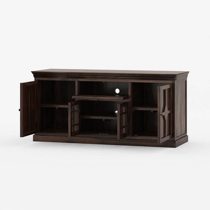 Woodmarwar Solid Sheesham Wood Sideboard With Storage for Living Room Furniture