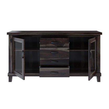 Woodmarwar Solid Sheesham Wood Sideboard With Storage for Living Room Furniture