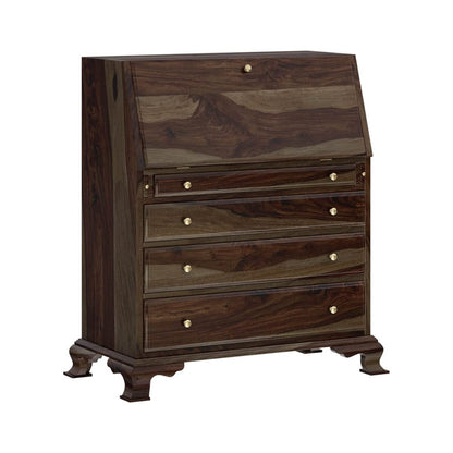 WoodMarwar Solid Sheesham Wood Chest of Drawer 6 Drawers & One Door & 4 Shelf  Dresser for Home & Living Room