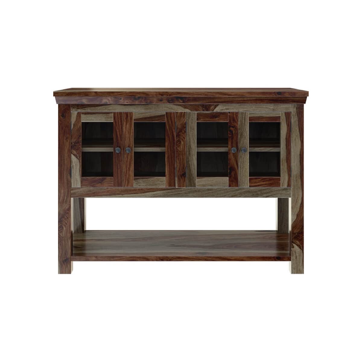 Woodmarwar Solid Sheesham Wood Sideboard With Storage for Living Room Furniture